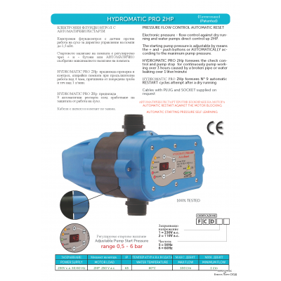 HYDROMATIC - PRO 2HP